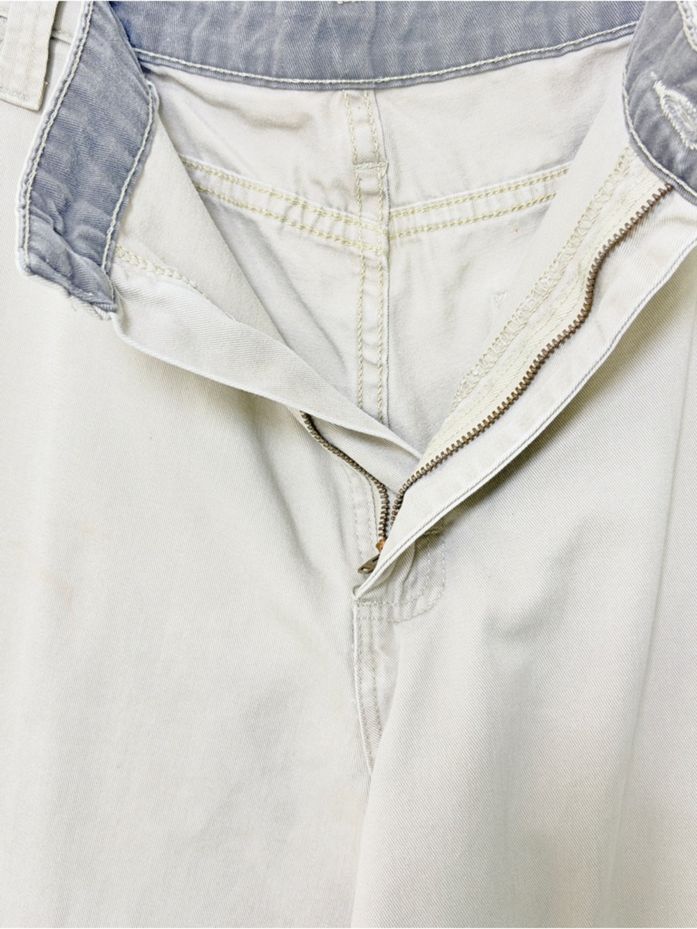 Vintage Wrangler Cargo Pants Men’s 36x30 Grey Cotton Twill Utility Workwear L - Picture 9 of 16
